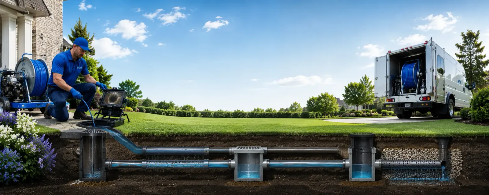 Outdoor drain cleaning information for Bourg, LA